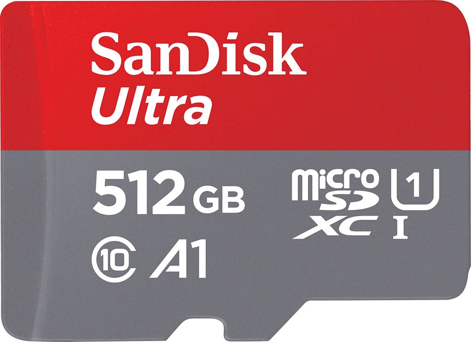 Sandisk Speicherkarte »Ultra® microSDXC 512GB«, (UHS-I Class 10 120 MB/s Lesegeschwindigkeit) von Sandisk