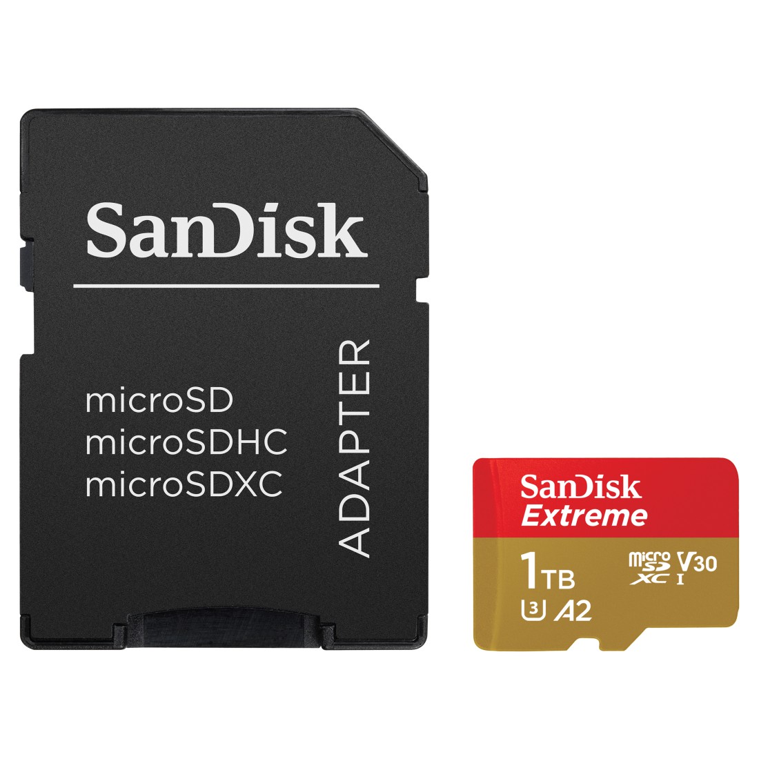 Sandisk Speicherkarte »microSDXC Extreme, Adapter, 1 Jahr RescuePRO Deluxe«, (UHS Class 3 190 MB/s Lesegeschwindigkeit) von Sandisk