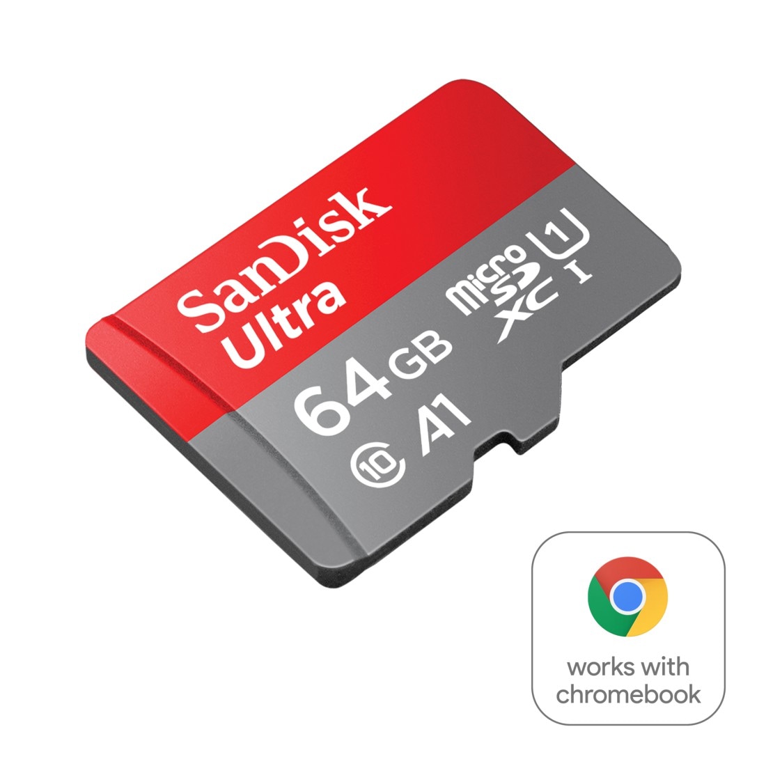 Sandisk Speicherkarte »microSDXC Ultra, + SD-Adapter für Chromebooks«, (Class 10 140 MB/s Lesegeschwindigkeit) von Sandisk
