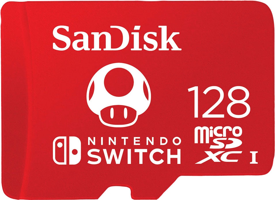 Sandisk Speicherkarte »microSDXC für Nintendo Switch 128GB«, (UHS Class 1 100 MB/s Lesegeschwindigkeit) von Sandisk