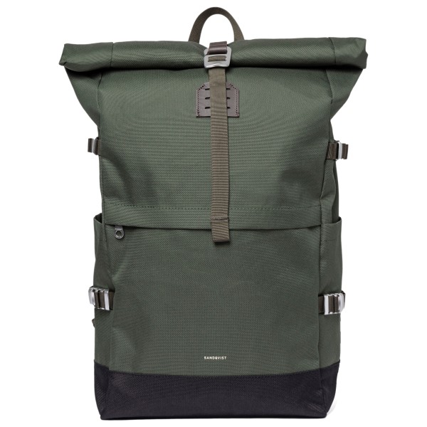Sandqvist - Icon Rolltop Backpack 26 - Daypack Gr 26 l grau/oliv von Sandqvist
