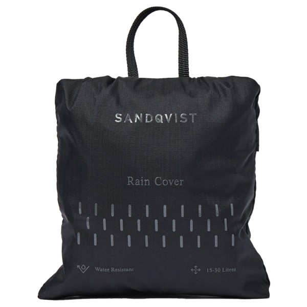 Sandqvist - Items Backpack Cover - Schutzhülle Gr One Size schwarz von Sandqvist