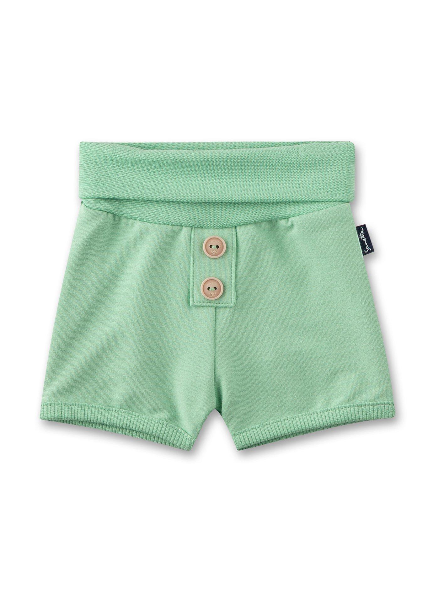 Baby Jungen Shorts Unisex Grün 74 von Sanetta Fiftyseven