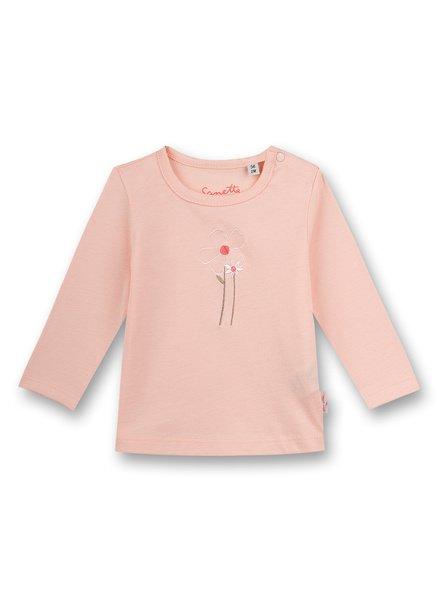 Baby Mädchen-shirt Langarm Rosa Free Bird Unisex Rosa 62 von Sanetta Fiftyseven