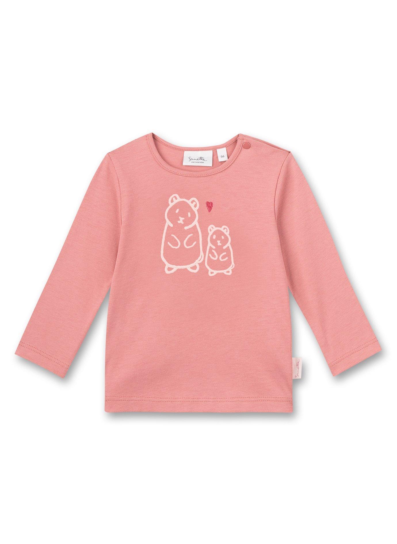 Baby Shirt Langarm Unisex Pink 80 von Sanetta Fiftyseven