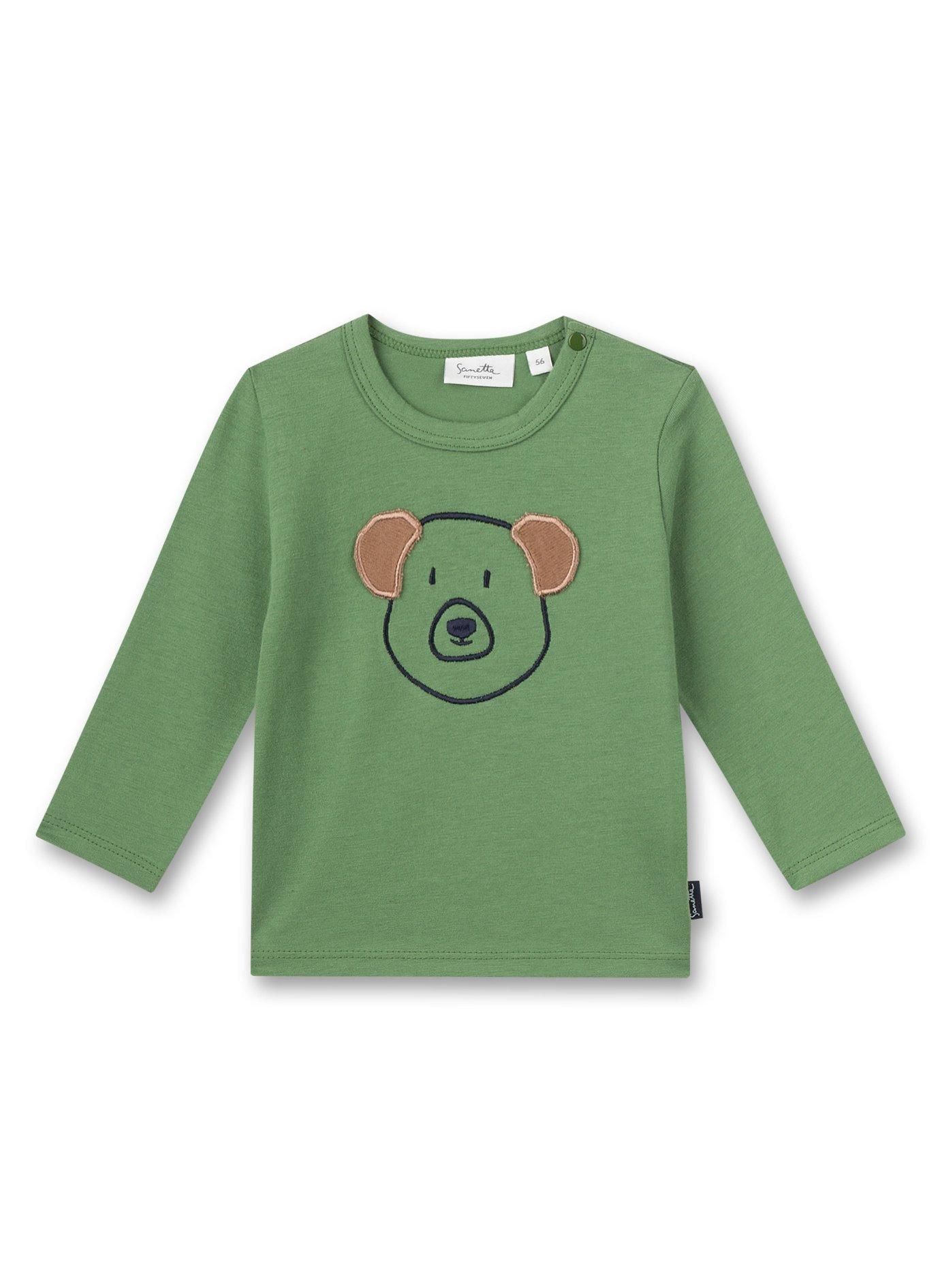 Baby Shirt Teddy Unisex Grün 74 von Sanetta Fiftyseven