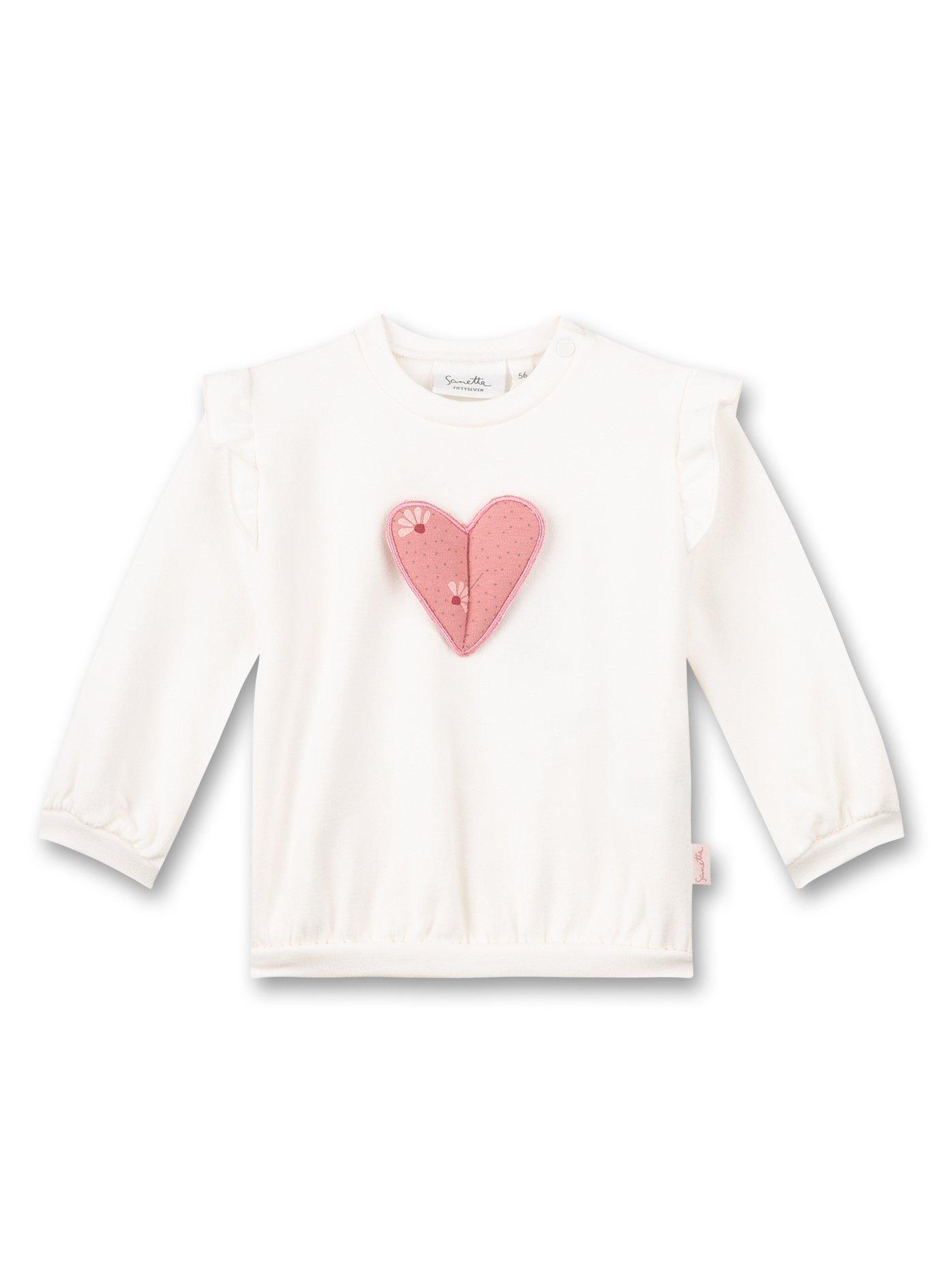 Baby Sweatshirt Unisex Weiss 86 von Sanetta Fiftyseven