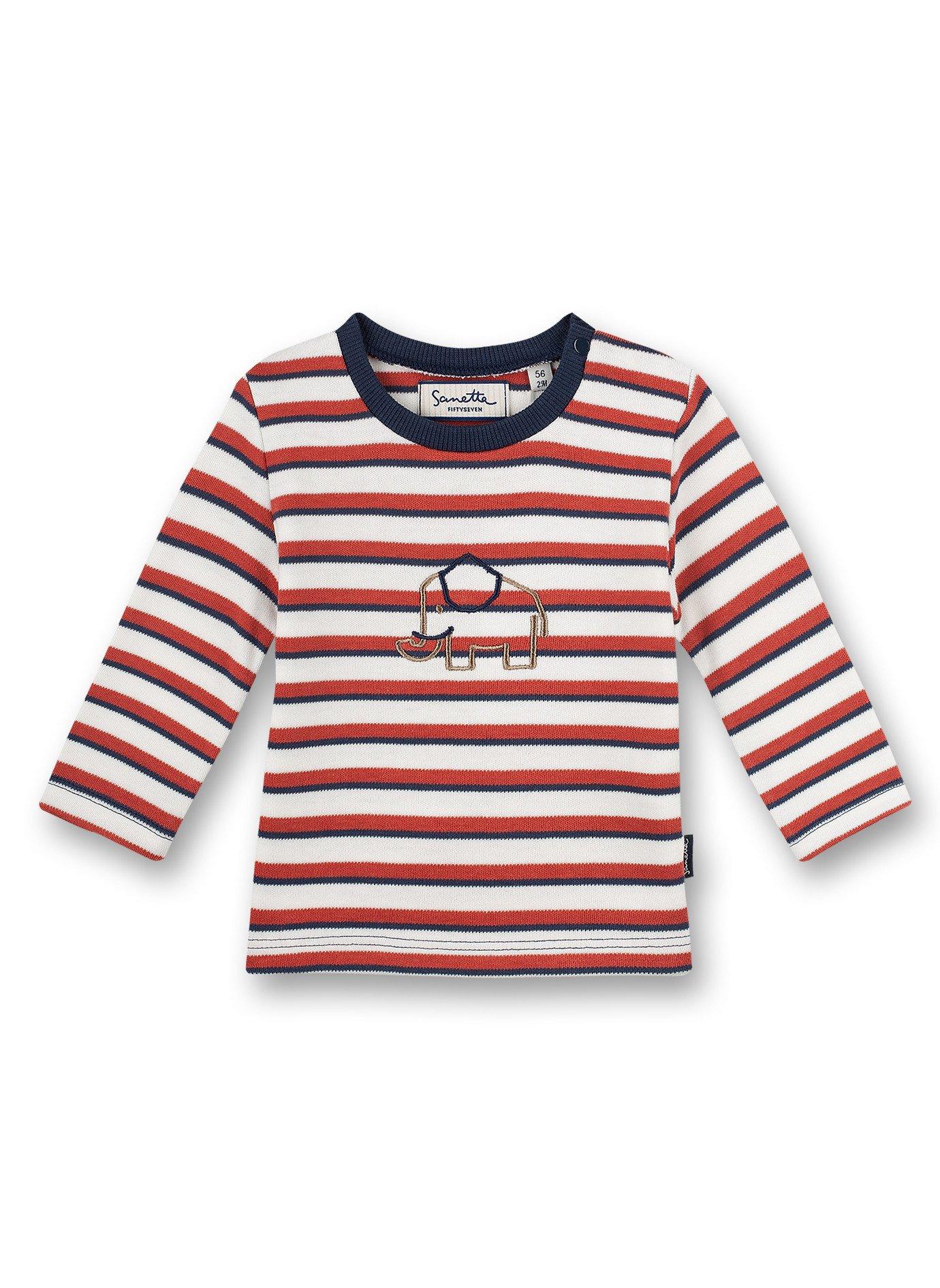 Baby Jungen Shirt Family Elephant Unisex Rot 56 von Sanetta Fiftyseven