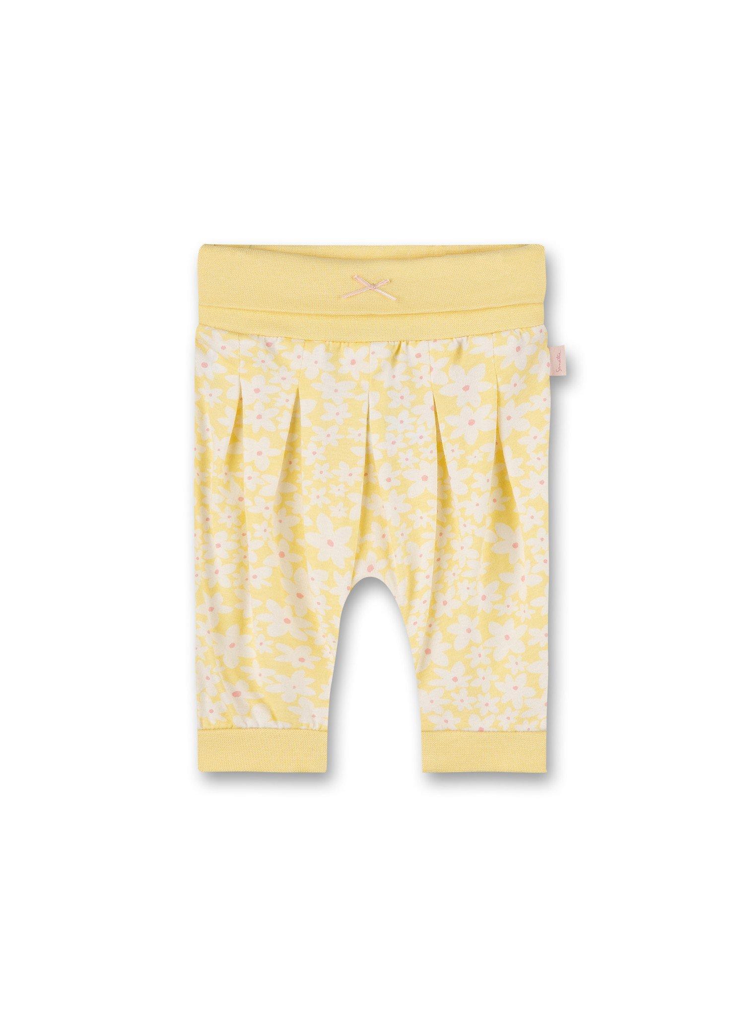 Baby Mädchen Sweathose Gelb Unisex Gelb 56 von Sanetta Fiftyseven