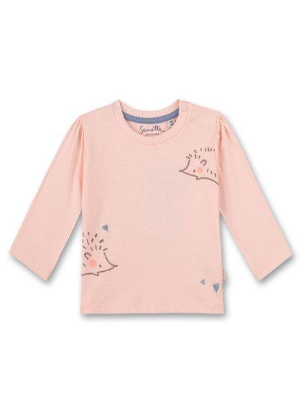 Baby Mädchen-shirt Langarm Little Spikes Rosa Unisex Rosa 56 von Sanetta Fiftyseven