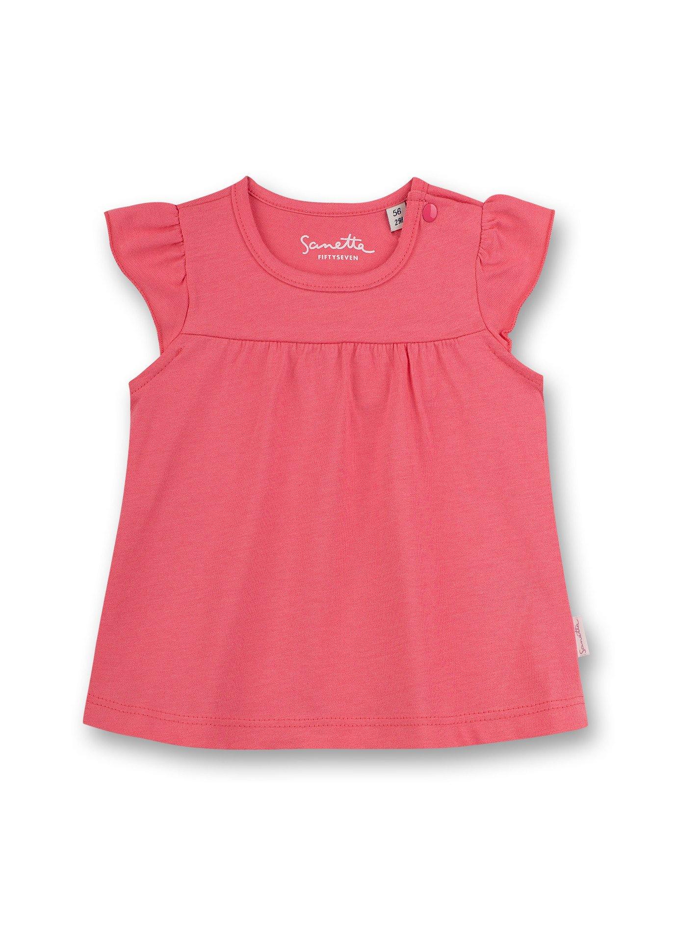 Baby Mädchen T-shirt Pink Free Bird Unisex Pink 62 von Sanetta Fiftyseven
