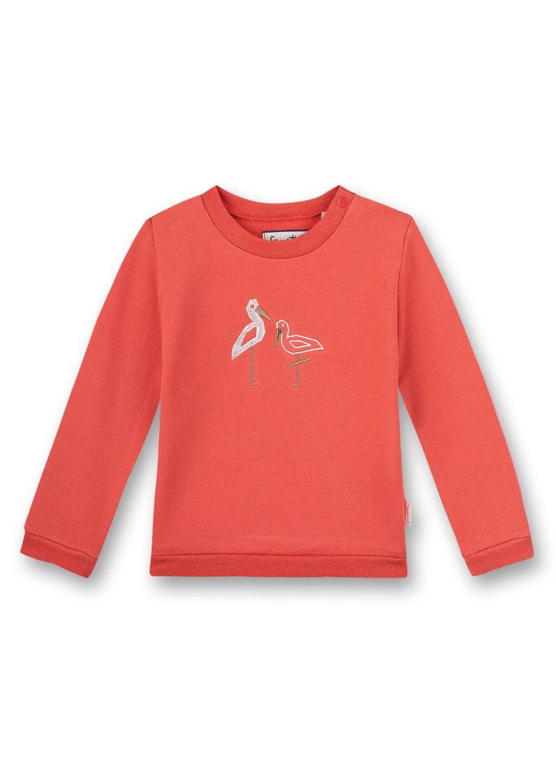 Baby Mädchen Sweatshirt Family Stork Unisex Rot 62 von Sanetta Fiftyseven