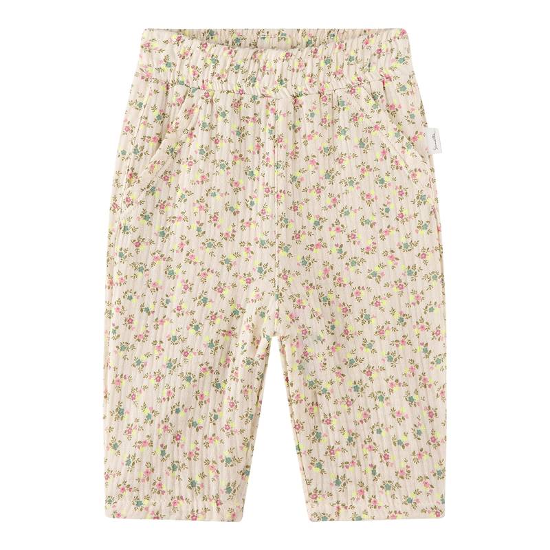 Musselin-Hose Blumen von Sanetta Pure