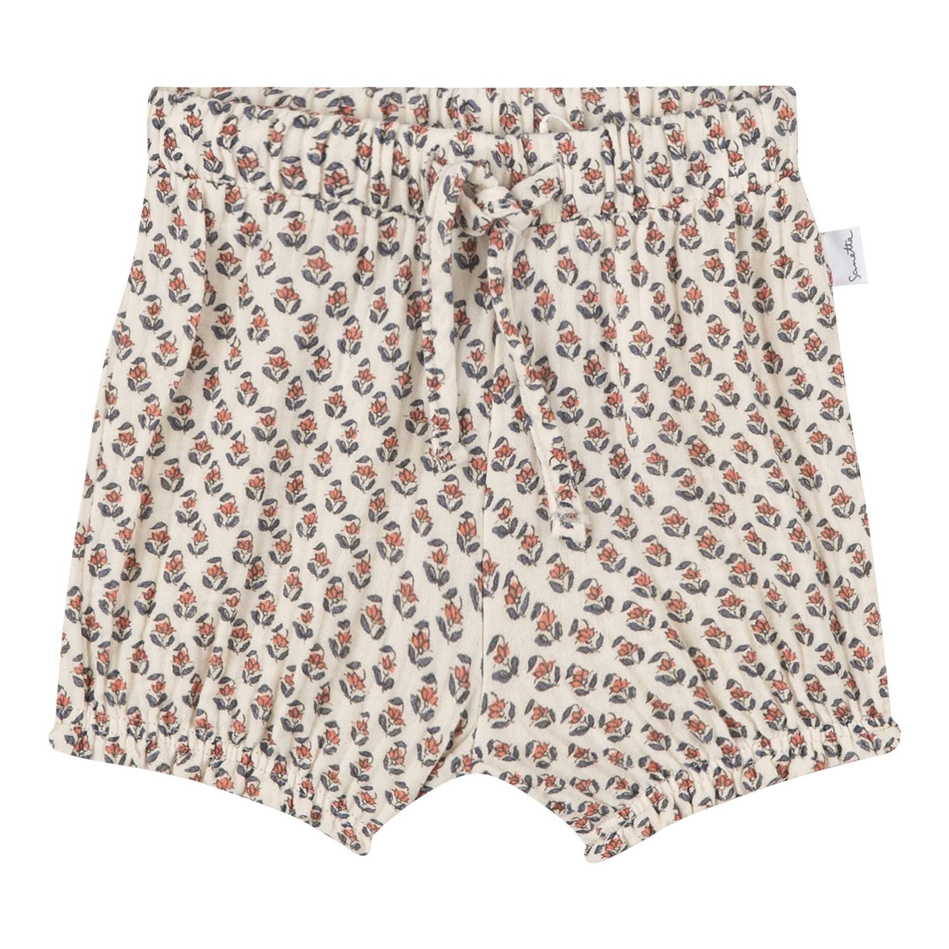 Musselin-Shorts Blumen von Sanetta Pure