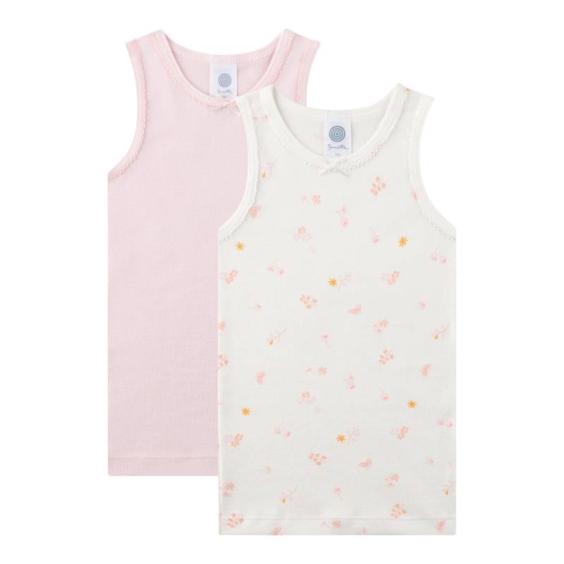 2er-Pack Unterhemden Blumen von Sanetta