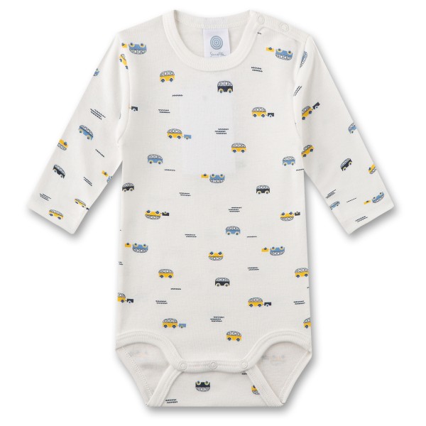 Sanetta - Baby Boys Modern Classic Body L/S - Alltagsunterwäsche Gr 104;68;74;80;86;92;98 grau;weiß von Sanetta