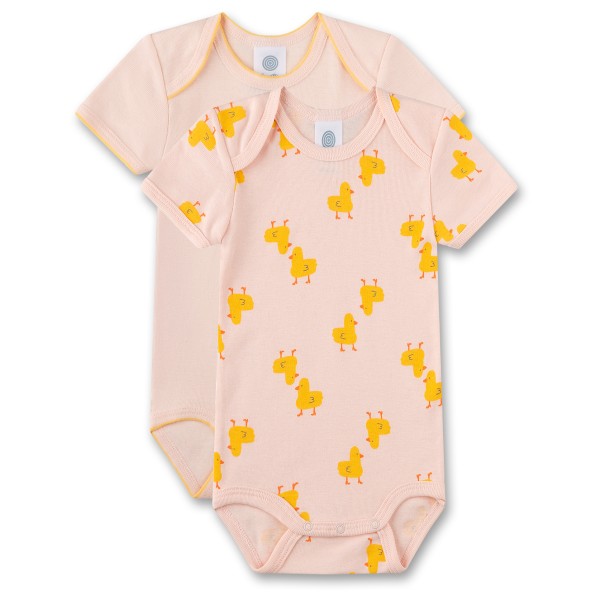 Sanetta - Baby Girl Modern Mainstream Doppelpack Body S/S - Alltagsunterwäsche Gr 74 rosa von Sanetta