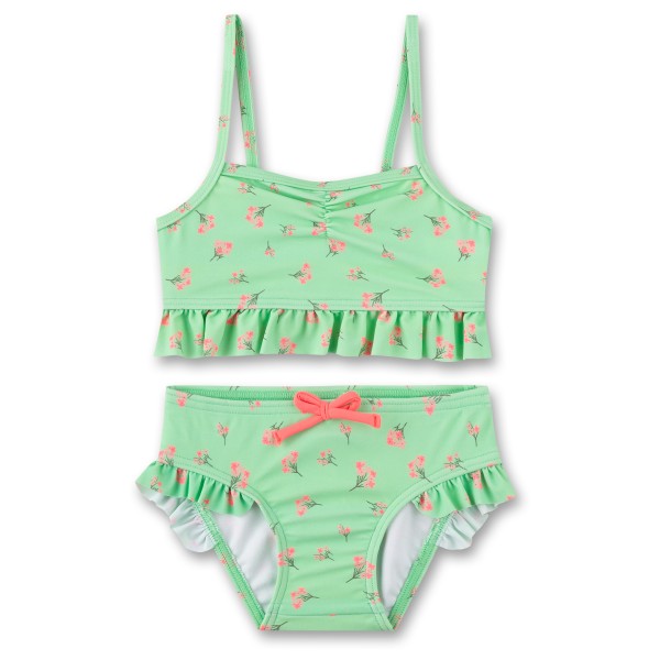 Sanetta - Beach Kids Girls Bikini Hip Ruffle - Bikini Gr 140 grün von Sanetta