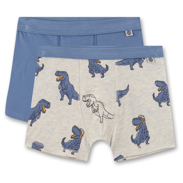 Sanetta - Kid's Boys Modern Mainstream Doppelpack Short - Unterhose Gr 92 grau von Sanetta