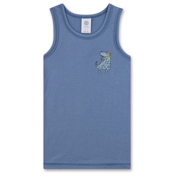 Sanetta - Kid's Boys Modern Mainstream Shirt - T-Shirt Gr 104;116;128;140;92 blau;grau von Sanetta