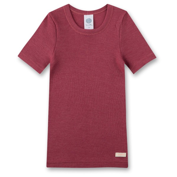 Sanetta - Kid's T-Shirt 1/2 Wool/Silk Wool - Merinounterwäsche Gr 140 rot von Sanetta