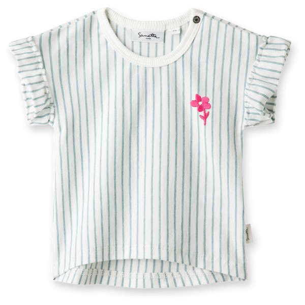 Sanetta - Pure Baby + Kids Girls LT 1 - T-Shirt Gr 122 weiß/grau von Sanetta