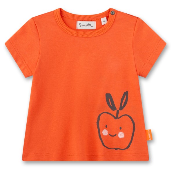 Sanetta - Pure Baby Girls Fancy T-Shirt - T-Shirt Gr 74 rot/orange von Sanetta