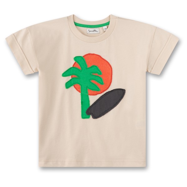 Sanetta - Pure Kids Boys Fancy T-Shirt - T-Shirt Gr 104 beige von Sanetta
