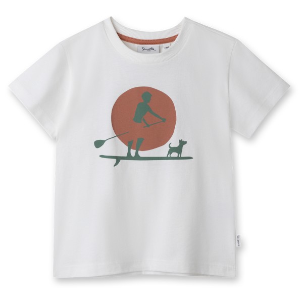 Sanetta - Pure Kids Boys LT 2 - T-Shirt Gr 92 grau/weiß von Sanetta