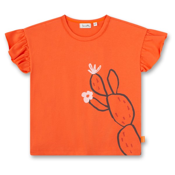 Sanetta - Pure Kids Girls Fancy T-Shirt - T-Shirt Gr 104;110;116;122;128;140;92;98 grün;orange;rosa von Sanetta