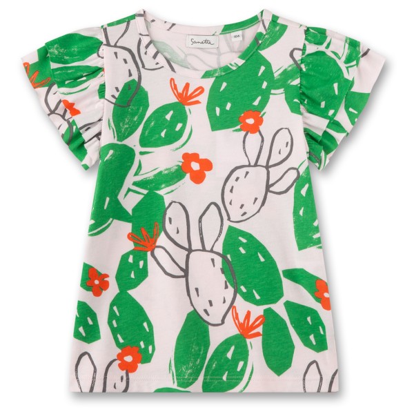 Sanetta - Pure Kids Girls Fancy T-Shirt - T-Shirt Gr 104 grün von Sanetta
