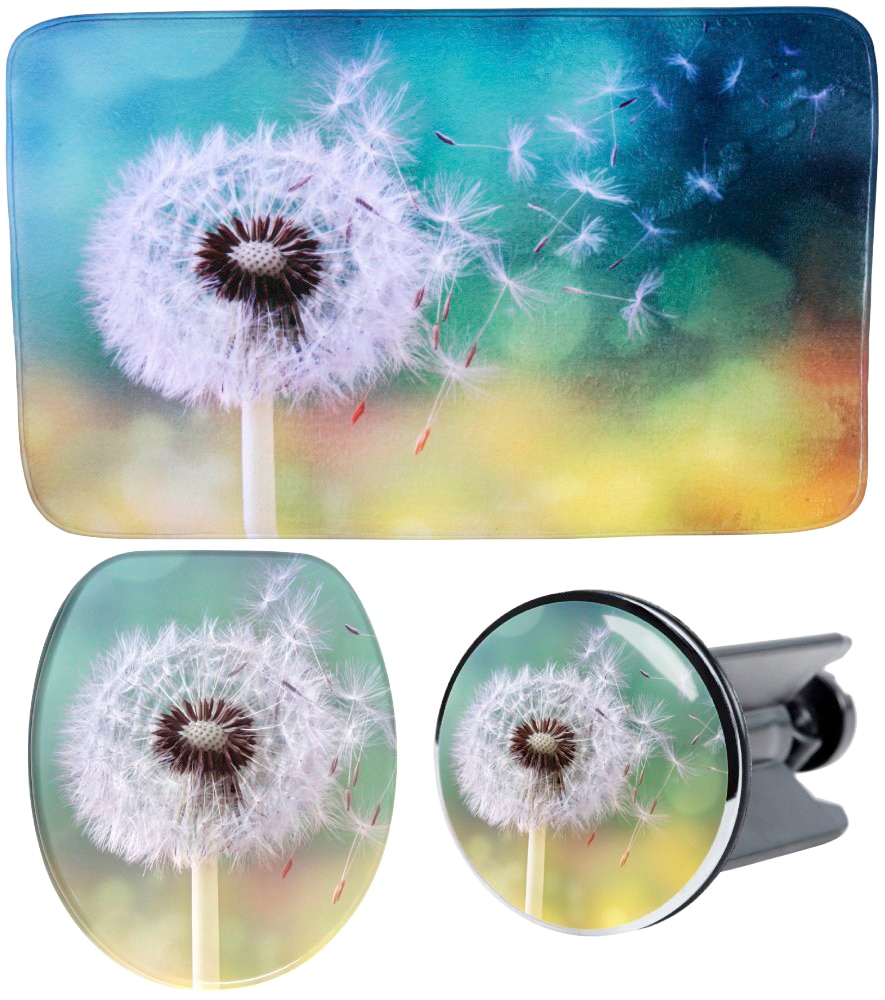 Sanilo Badaccessoire-Set »Pusteblume«, (Komplett-Set, 3 tlg.) von Sanilo