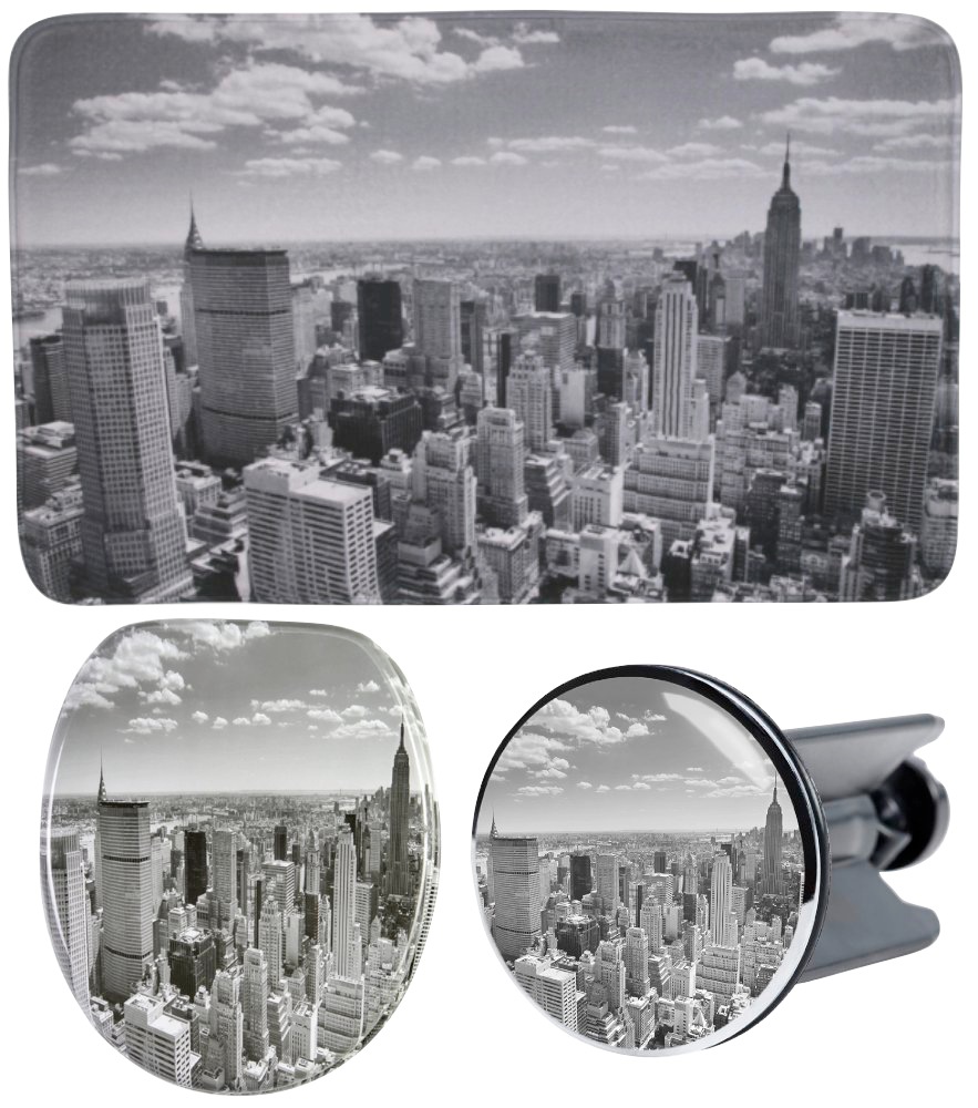 Sanilo Badaccessoire-Set »Skyline New York«, (Komplett-Set, 3 tlg.) von Sanilo