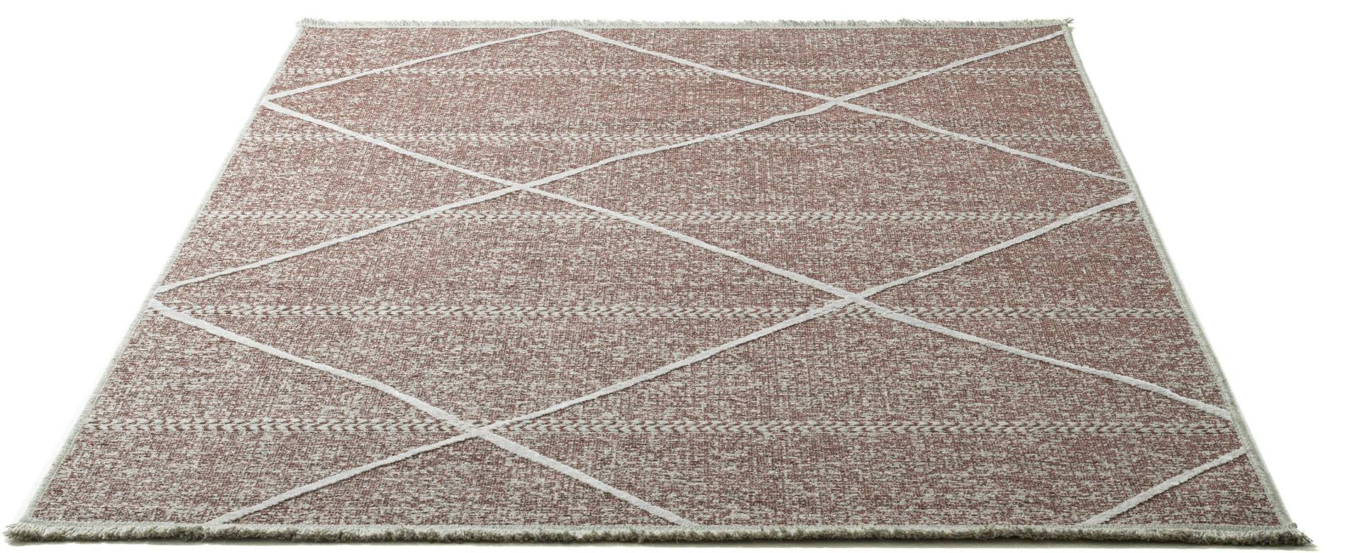 Sansibar Teppich »Braderup«, rechteckig, 2 mm Höhe, Flachgewebe, modernes Scandi Design, Motiv Rauten, mit Fransen Sansibar Teppich »Braderup«, rechteckig, 2 mm Höhe, Flachgewebe, modernes Scandi Design, Motiv Rauten, mit Fransen von Sansibar
