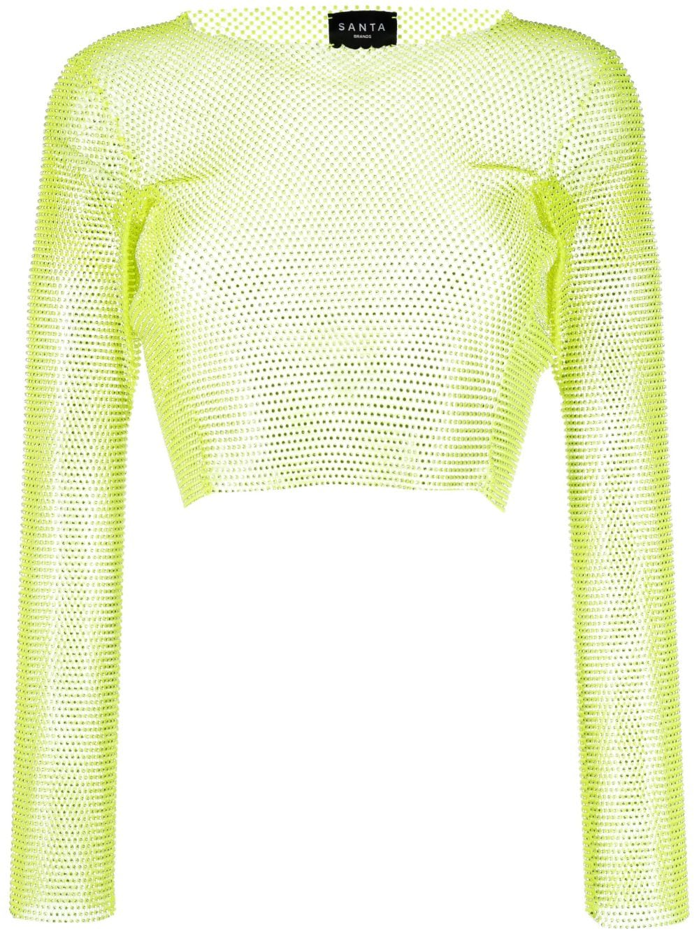 Santa Brands rhinestone-embellished cropped top - Green von Santa Brands