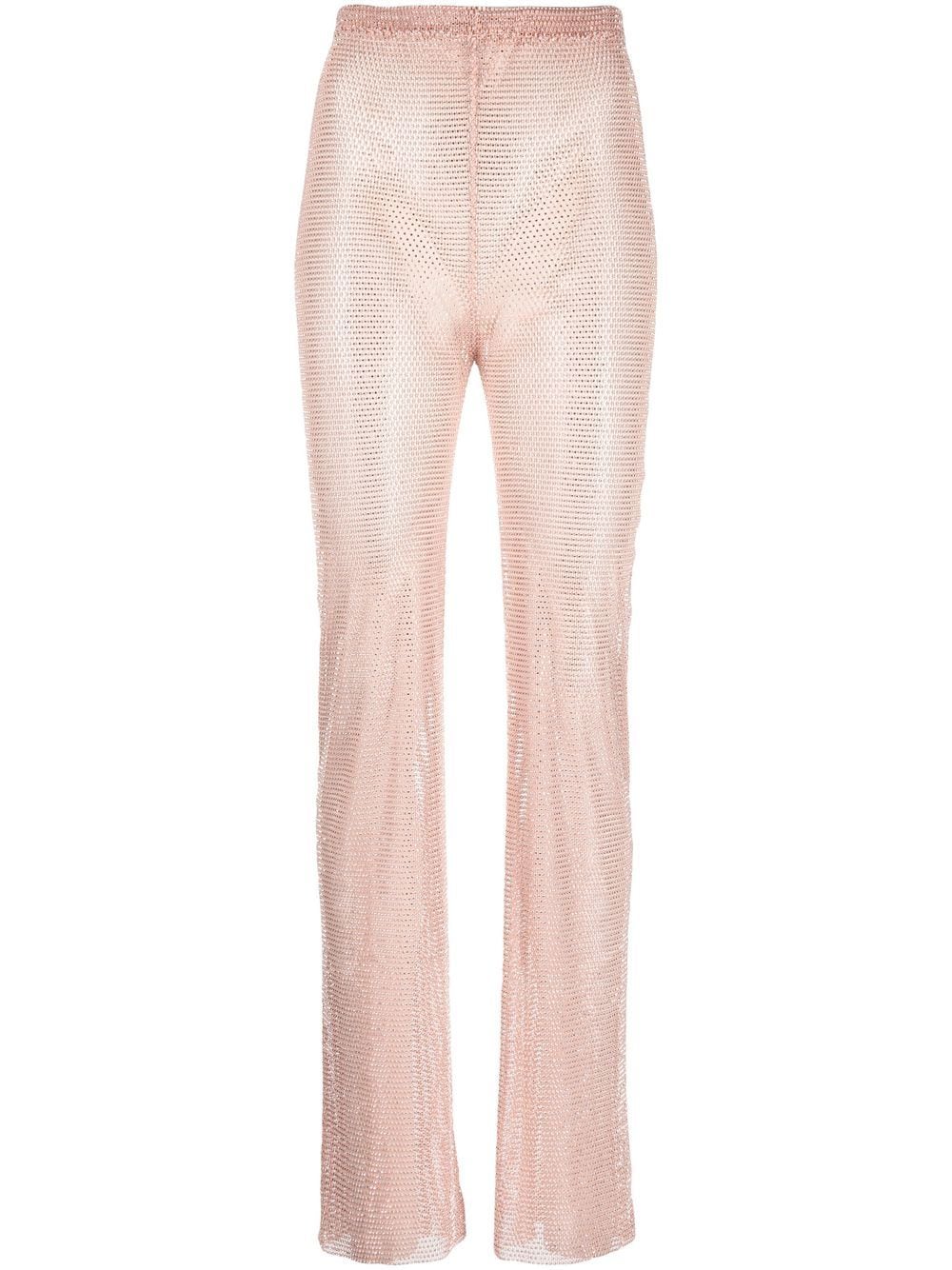 Santa Brands rhinestone-embellished straight trousers - Pink von Santa Brands