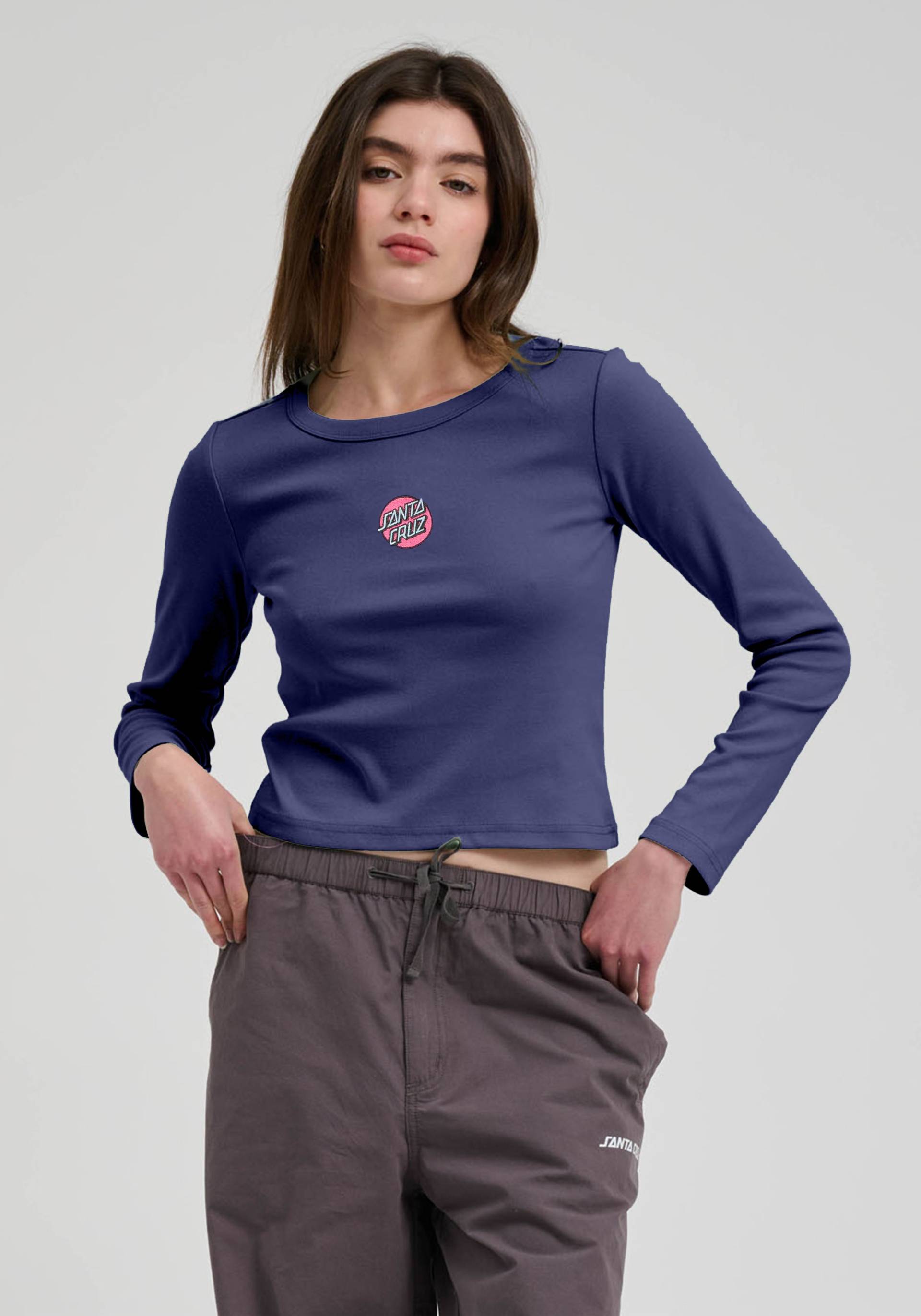 Santa Cruz T-Shirt »PARTIAL DOT EMB LS T-SHIRT« von Santa Cruz