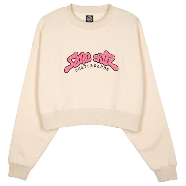 Santa Cruz - Women's Winkowski 8Baller Strip Crew - Pullover Gr 6 beige/weiß Santa Cruz - Women's Winkowski 8Baller Strip Crew - Pullover Gr 6 beige/weiß von Santa Cruz