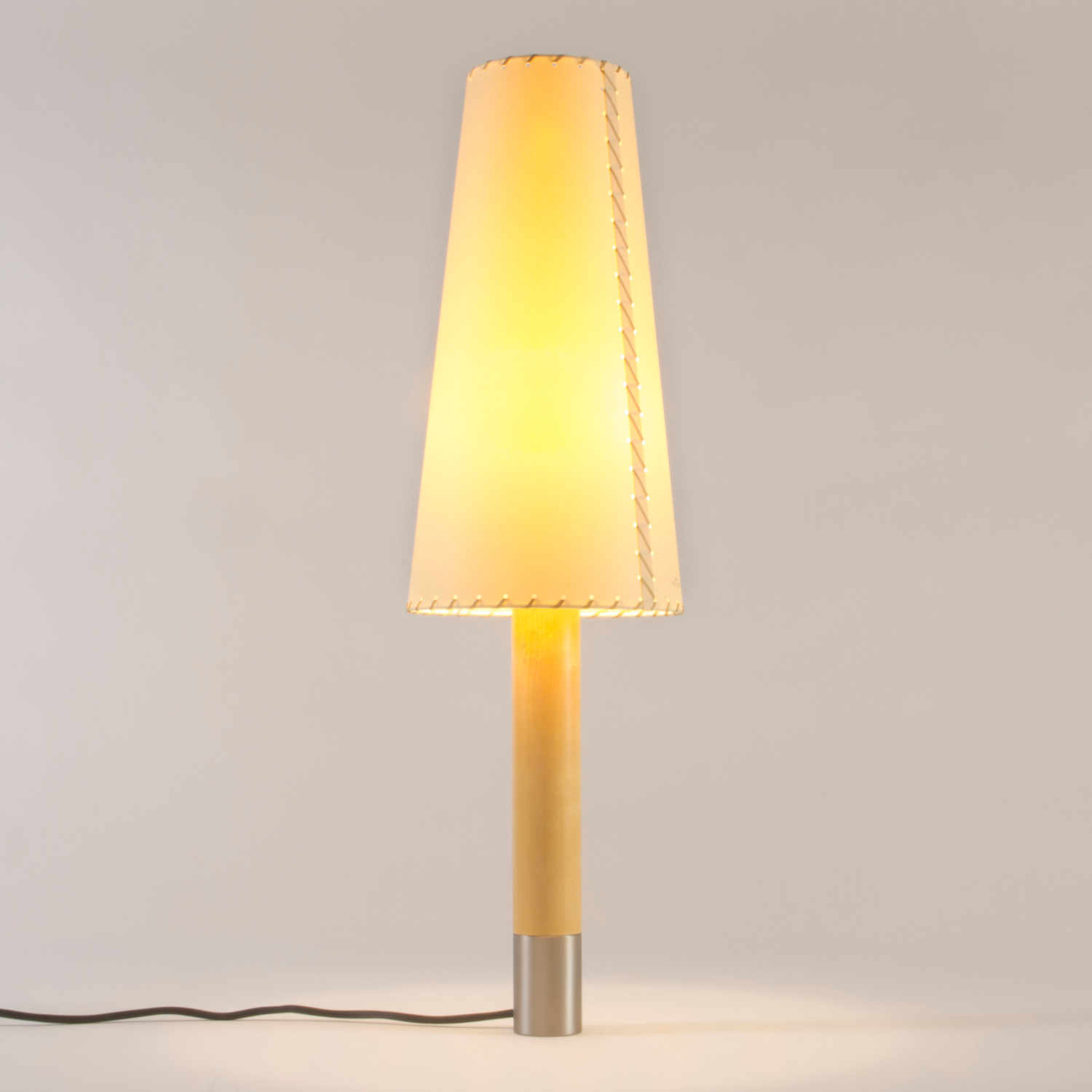 Básica LED M2 Tischleuchte, Base nickel von Santa & Cole