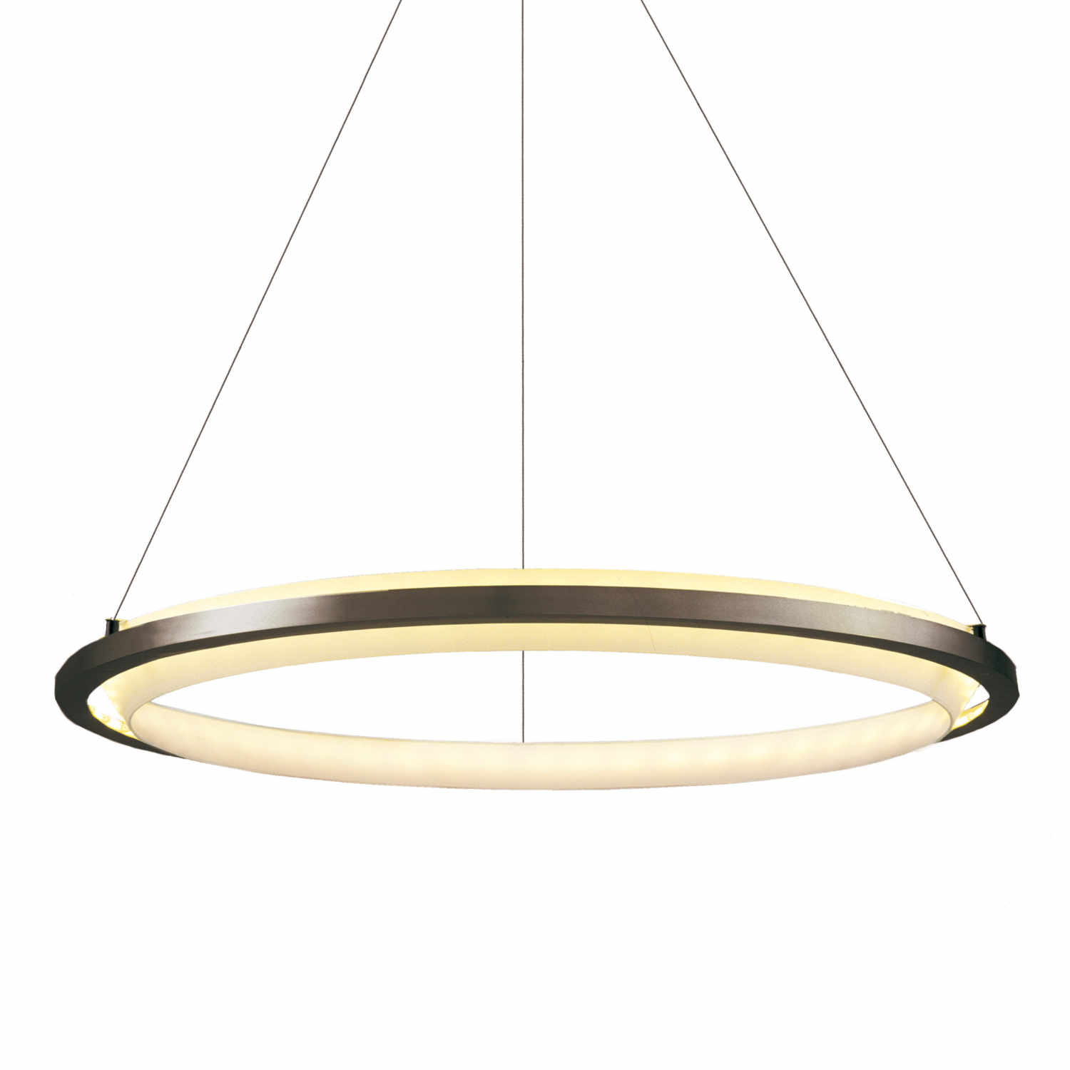 Nimba 60/90/120/180 LED Pendelleuchte, Grösse d. 120 cm, Farbe gold von Santa & Cole