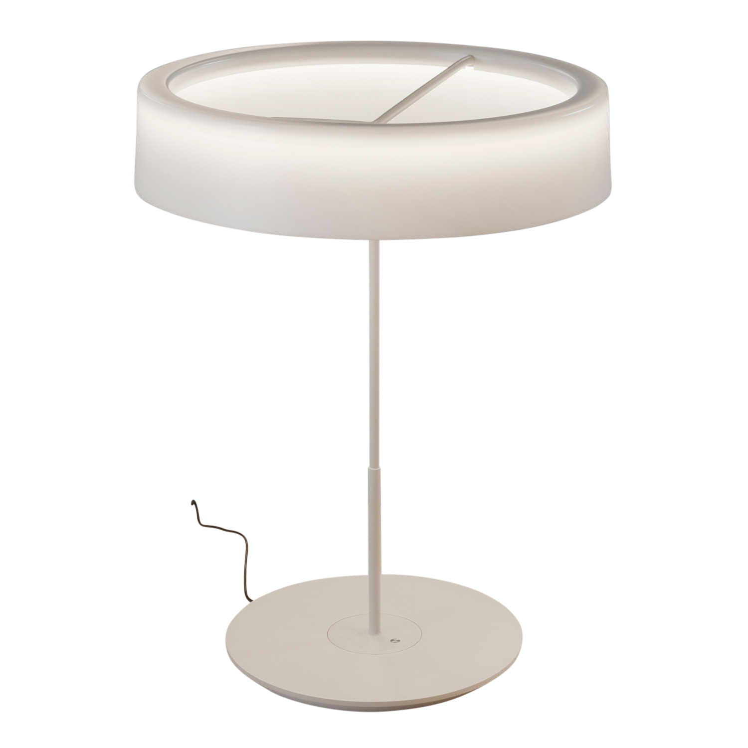 Sin L LED Tischleuchte, Lampenschirm ohne, Struktur graphitschwarz von Santa & Cole