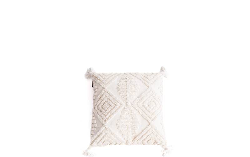 Santabarbara Interior Design Kissenbezug »LABEL Boho, mit Zotteln 45 x 45 cm, Nature«, (1 St.) von Santabarbara Interior Design