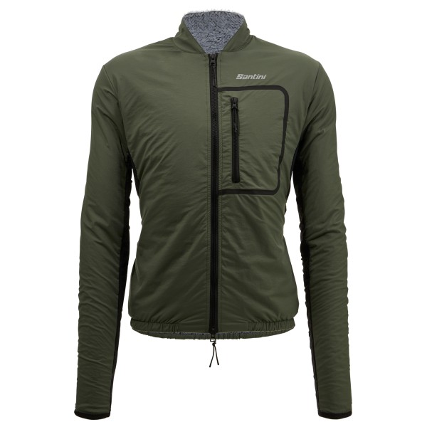 Santini - Alpha T. Lined Windproof Gravel Cycling Jacket - Velojacke Gr M;S schwarz Santini - Alpha T. Lined Windproof Gravel Cycling Jacket - Velojacke Gr M;S schwarz von Santini