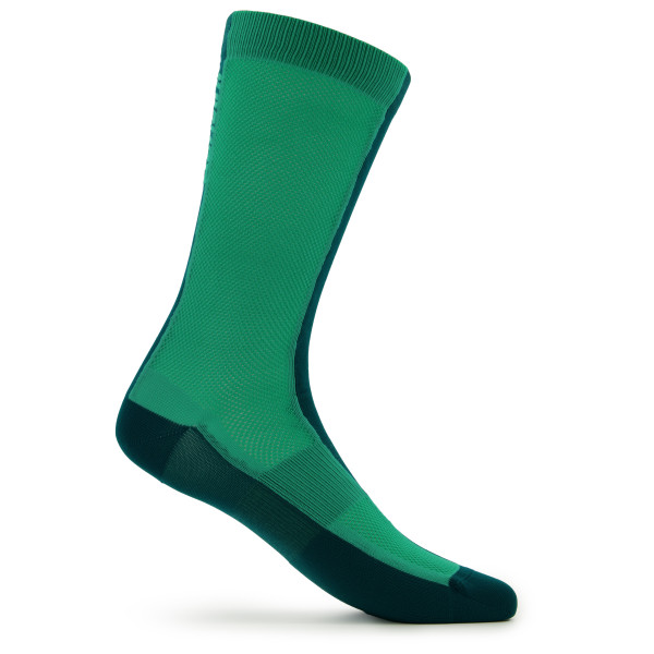 Santini - Cycling High Socks Q-Skin Puro - Velosocken Gr 36-39 - XS/S;40-43 - M/L;44-47 - XL/XXL beige;grau/weiß;schwarz von Santini