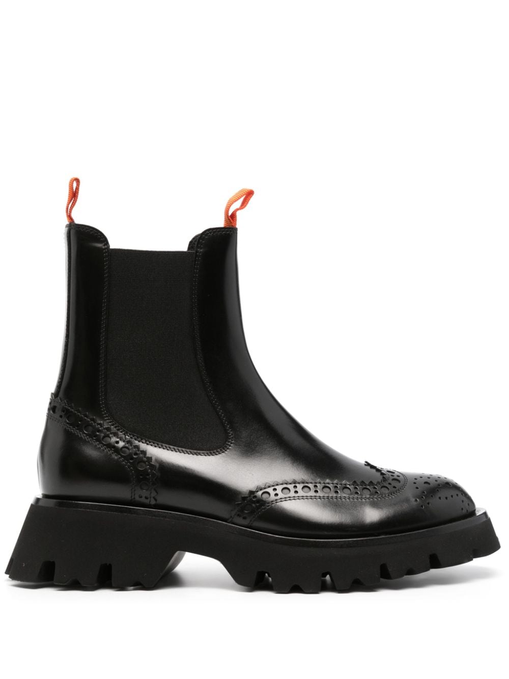 Santoni 45mm leather Chelsea boots - Black von Santoni