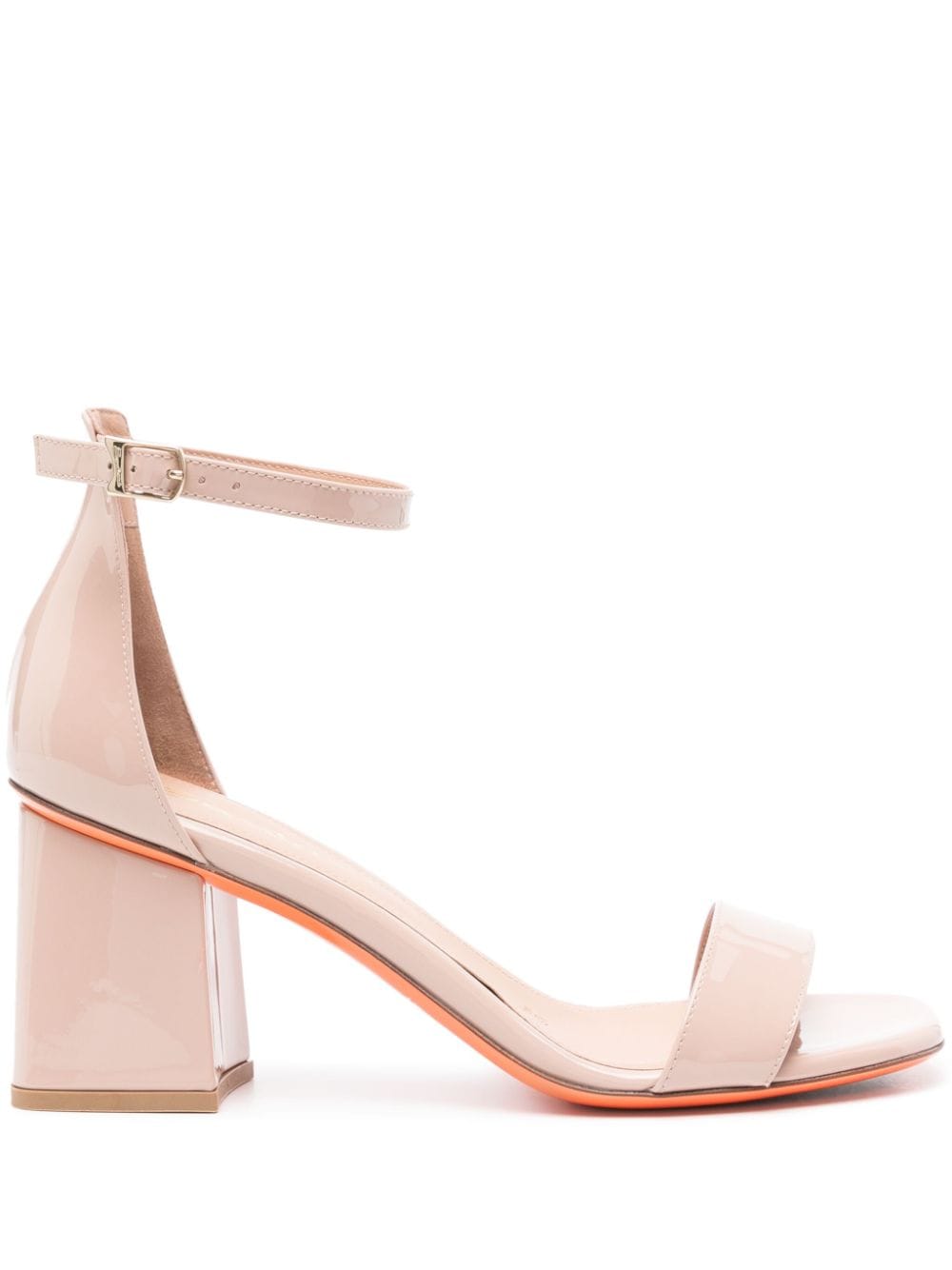 Santoni 75mm leather sandals - Pink von Santoni