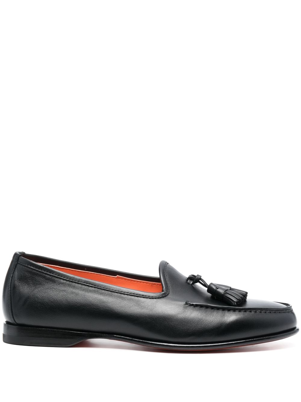 Santoni Andrea tassel-detail leather loafers - Black von Santoni