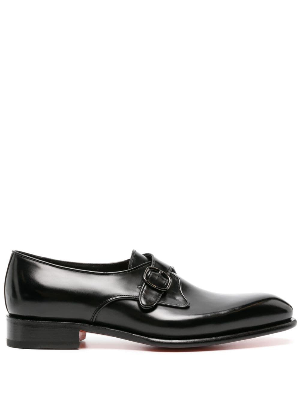 Santoni Carter One leather Oxford shoes - Black von Santoni