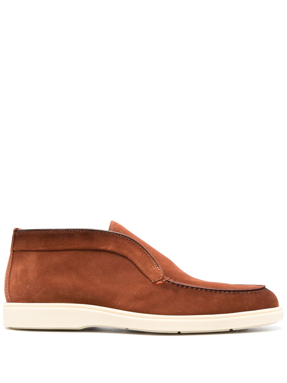 Santoni Desert slip-on suede boots - Brown von Santoni