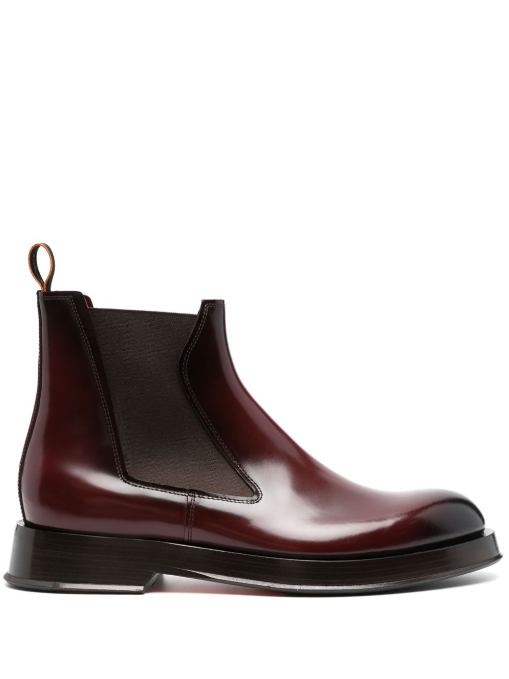 Santoni Kaleb leather boots - Red von Santoni